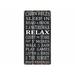 Millwood Pines Cabin Rules Wooden Sign Wall Décor in Black/White | 24 H x 12 W in | Wayfair DC90326228CB41D2AAEF172FE7B6C949