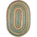 Green 24 x 0.5 in Area Rug - Andover Mills™ Orval Geometric Handmade Braided Area Rug Polypropylene | 24 W x 0.5 D in | Wayfair