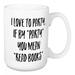 Wrought Studio™ Nazareth I Love To Party If By Party You Mean Read Books Coffee Mug Ceramic in Black/Brown/White | 4.62 H in | Wayfair