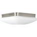 Ebern Designs Nason 2 - Light 11" Simple Square Flush Mount Glass in Gray | 3.75 H x 11 W x 11 D in | Wayfair 2F6244A777164DC282B180CD7F7CC26A