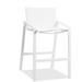 Orren Ellis Indianola Outdoor 27.5" Patio Bar Stool Metal in White | 39 H x 22 W x 26 D in | Wayfair D7B8C11F9E504D099D248C26627A5F3A