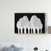 East Urban Home 'Spoons Abstract Tree Rings' Photographic Print on Wrapped Canvas in Black/White | 12 H x 19 W x 2 D in | Wayfair