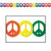 The Party Aisle™ 60's Peace Sign Garland | 5.75 H x 144 W x 0.01 D in | Wayfair 39979C7FA4134BEEBC341A5E301BE6C4