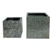 Gracie Oaks Chesler 2-Piece Pot Planter Set Metal | 4.25 H x 4.25 W x 4.25 D in | Wayfair 8A3871508AE4465192A9B0B603C2E2A2