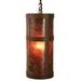 Loon Peak® Bayview 1-Light Outdoor Pendant Glass/Metal in Black | 14.75 H x 6.75 W x 6.75 D in | Wayfair 39454DCFF7674B0887BF6F7F94957B2E