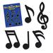 The Party Aisle™ Foil Musical Notes Silhouettes | 10 H x 8 W in | Wayfair FACA080124134AE69EDE7760BCD0A9EE