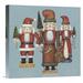 East Urban Home Santa Nutcrackers by Carter Brown - Wrapped Canvas Print Canvas in Brown/Gray/Green | 18 H x 18 W x 1.5 D in | Wayfair