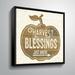 The Holiday Aisle® Harvest Blessings Just Ahead - Print on Canvas Canvas, Cotton in Brown | 14 H x 14 W x 2 D in | Wayfair