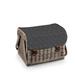 Arlmont & Co. Kabrio Aviano Picnic Basket Wicker or Wood in Black/Brown | 14.5 H x 10 W x 16 D in | Wayfair 511FA62C55C349EFBFAB60C7AA26879E