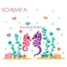 Wall Decal Source Seahorse Ocean Vinyl Wall Decal Vinyl in Pink/Gray | 40 H x 50 W in | Wayfair 40199-A