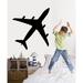 Wallhogs Haynes Silhouette Jet VI Wall Decal Plastic in White | 36 H x 34 W in | Wayfair haynes17-t36