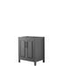 Wyndham Collection Daria 29" Single Bathroom Vanity Base Only Solid + Manufactured Wood in Gray | 35 H x 29 W x 21.5 D in | Wayfair