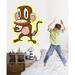 Wallhogs Pondering Monkey Wall Decal Canvas/Fabric in Brown | 48 H x 38 W in | Wayfair toon11-t48