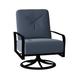 Woodard Fremont Outdoor Rocking Chair in Gray/Black | 40 H x 30 W x 37.75 D in | Wayfair 9U0677-92-53N