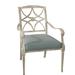 Woodard Wiltshire Stacking Patio Dining Armchair w/ Cushion in Gray | 36.2 H x 24 W x 27.5 D in | Wayfair 4Q0417-70