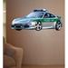 Wallhogs Police Car II Wall Decal Canvas/Fabric in Gray | 10 H x 24 W in | Wayfair police6-t24