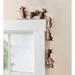 Wind & Weather Metal Mice Door Crawler Wall Decor Metal in Brown/Gray | 10 H x 4.25 W in | Wayfair HD8944