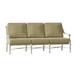 Woodard Delphi 80" Wide Patio Sofa w/ Cushions Metal/Sunbrella® Fabric Included in Gray/Brown | 33.25 H x 80 W x 32.75 D in | Wayfair 850620-70-92M