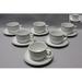 Winston Porter Fleischer 12 Piece Teacup Set Porcelain/Ceramic in White | 2 H in | Wayfair A6722CA464034631B62354DFF15BB329