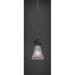 Winston Porter Capri 1-Light Mini Pendant w/ Hang Straight Swivel Glass in White | 16.25 H x 5.5 W x 5.5 D in | Wayfair