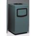 Witt Side Entry Square Series Receptacle Trash Can Fiberglass in Blue | 44 H x 24 W x 24 D in | Wayfair 7S-2444TAD-PD-10