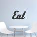 Wallums Wall Decor Retro Eat Wall Decal Vinyl, Glass in Black | 9 H x 36 W in | Wayfair kitchen-retro-eat-24x15_Black