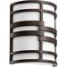 World Menagerie Marquez 2 - Light Dimmable Oiled Bronze Flush Mount Glass/Metal in White | 10 H x 8 W x 4 D in | Wayfair WRMG2510 42451917