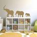 Wallums Wall Decor Marching Elephants Wall Decal Vinyl in Brown | 21 H x 48 W in | Wayfair marching-elephants-48x21_GLD