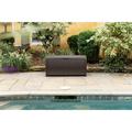 Suncast Wicker 73 Gallon Water Resistant Deck Box in Java Resin in Gray/Brown | 22.5 H x 46 W x 23.5 D in | Wayfair DBW7300