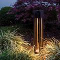 WAC Lighting Chamber Integrated LED Metal Bollard Light Aluminium/Metal in Brown | 30 H x 6 W x 6 D in | Wayfair 6632-30BZ