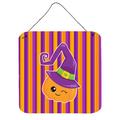 Zoomie Kids Halloween Pumpkin Witch Aluminum Wall Décor Metal in Indigo/Orange | 8 H x 6 W in | Wayfair ZMIE3698 39990671