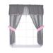 Baby Doll Bedding Two Tone Window Solid Semi-Sheer Rod Pocket Panel Pair Polyester | 64 H in | Wayfair 501valc5 grey/pink