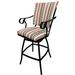 Alcott Hill® Darin 26" Patio Bar Stool w/ Cushion in Black/Red | 43 H x 21 W x 22 D in | Wayfair CA762F2CE7514442A8CAD57619962FC4