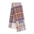 The Tartan Blanket Co. Lambswool Oversized Scarf Stewart Natural Dress Tartan (50cm x 200cm)