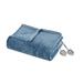 Beautyrest Heated Plush King Blanket in Sapphire Blue - Olliix BR54-0661