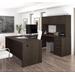 "Embassy 66"" U-shaped Desk in Dark Chocolate - Bestar 60857-79"