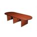 Boss Office Products N137-M 10Ft Race Track Conference Table - Mahogany