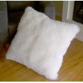 "Ivory - Bowron Single Sided Longwool 32"" Sq Floor Pillow - MCOLWS80UMS-IV"