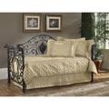 Hillsdale Furniture Mercer Metal Twin Daybed with Roll Out Trundle, Antique Brown - 1039DBLHTR