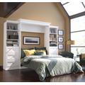 Versatile by Bestar 115'' Queen Wall Bed kit in White - Bestar 40883-17