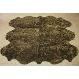 "Chocolate - Bowron Curly Zealamb Lambskin Rug 69"" x 57"" - SWCSXT-CH"