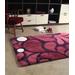 Baroque 1 Merlot Pattern - Bowron Sheepskin Design Rug 4' x 6' - MROSW120x280-Merlot