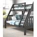 Twin Over Full Mission Bunkbed in Dark Grey - Donco 1018-3TFDG