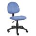 Boss Office Products B325-BE Blue Microfiber Deluxe Posture Chair