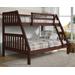 Twin Over Full Mission Bunkbed in Dark Cappuccino - Donco 1018-3TFCP