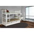 Hillsdale Kids and Teen Pulse Wood Twin Over Twin Bunk Bed with Trundle, White - 33040NT