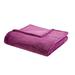 Intelligent Design Microlight Plush Full/Queen Oversized Blanket in Purple - Olliix ID51-1090