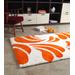 "Baroque 3 Peach Pattern - Bowron Sheepskin Design Rug 6'6"" x 9'6"" - MROSW200x300-Peach"