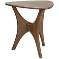 INK+IVY Blaze Triangle Wood Side Table in Brown - Olliix FPF17-0296