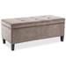 Madison Park Shandra II Tufted Top Storage Bench in Taupe - Olliix FPF18-0197